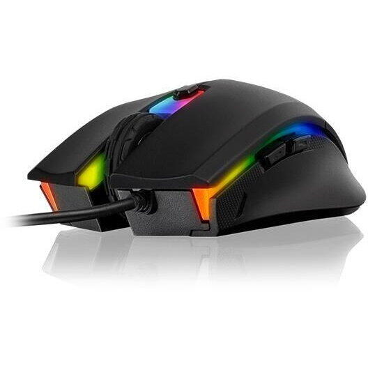 Mouse gaming si mousepad Thermaltake Tt eSPORTS Talon Elite iluminare RGB negru