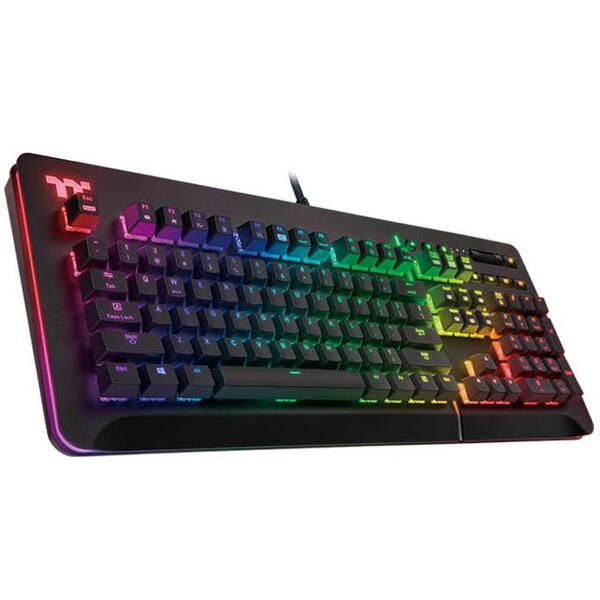 Tastatura gaming Tt eSPORTS by Thermaltake Level 20 RGB Cherry MX Speed Silver Mecanica