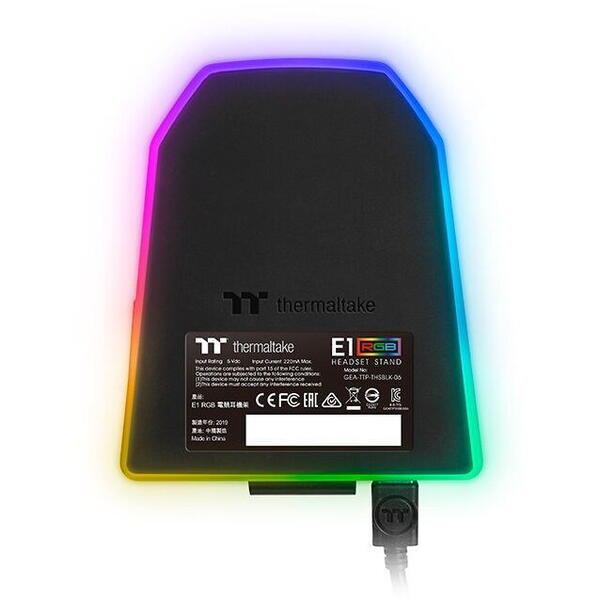 Thermaltake Suport casti Premium E1 iluminare RGB