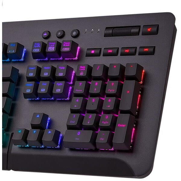 Tastatura gaming Thermaltake Tt eSPORTS Level 20 GT RGB Cherry MX Silver Mecanica