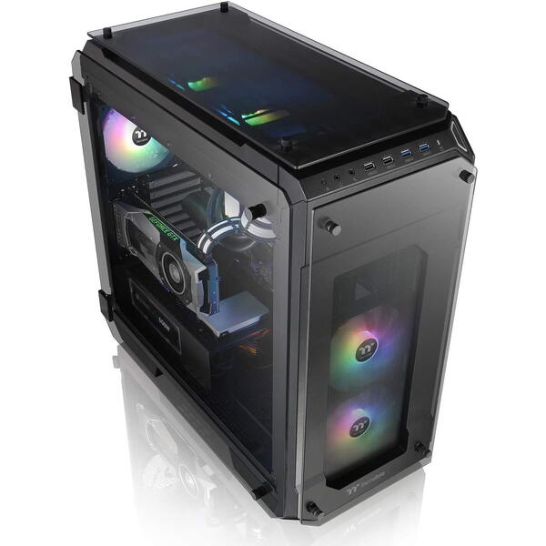 Carcasa Thermaltake View71 Tempered Glass aRGB Edition neagra