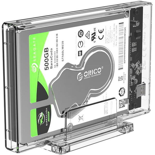 Rack Orico 2159C3-G2 USB 3.1 Gen2 2.5 inch transparent