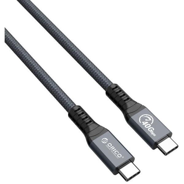Orico Cablu USB TBZ4 USB-C la USB-C Thunderbolt 4 2m gri
