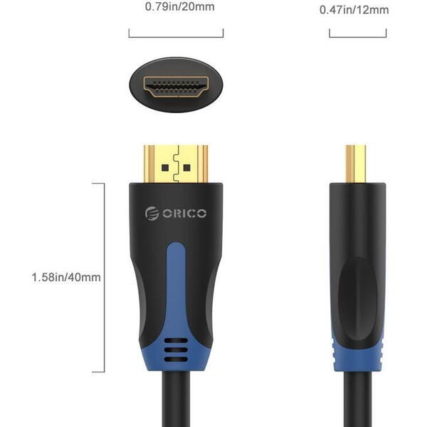 Orico HM14-10 HDMI 1m male - male v1.4