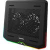 Cooler Laptop Deepcool N80 iluminare RGB negru