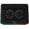 Cooler Laptop Deepcool N80 iluminare RGB negru