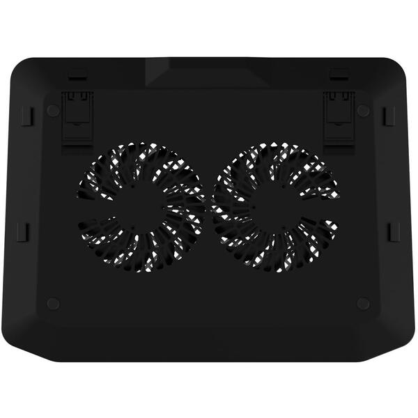 Cooler Laptop Deepcool N80 iluminare RGB negru