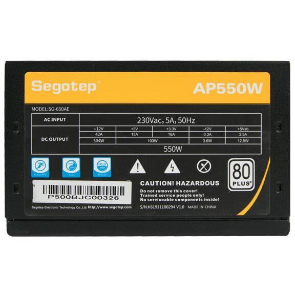 Sursa Segotep AP550W 550W neagra