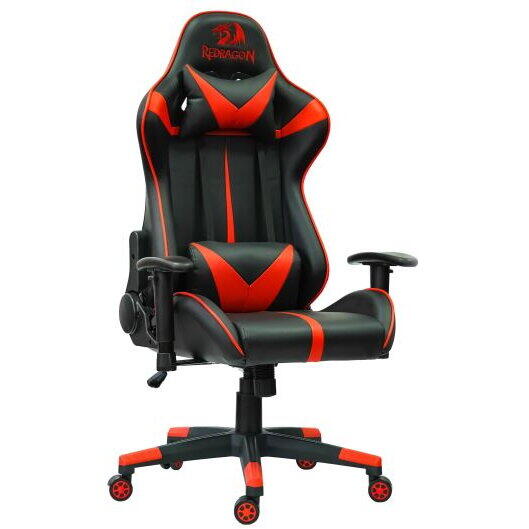 Scaun Gaming Redragon Rampage negru cu rosu