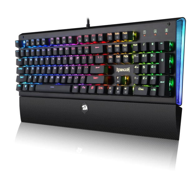 Tastatura gaming Redragon Aryaman RGB neagra