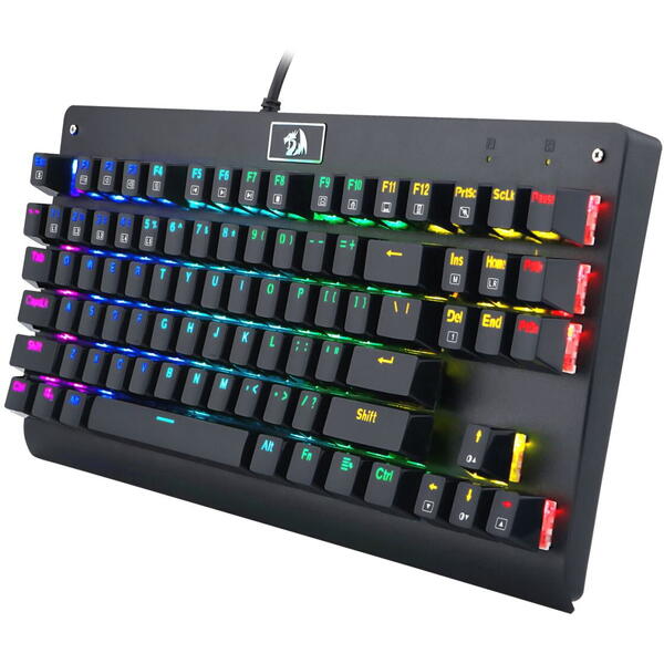 Tastatura gaming Redragon Dark Avenger neagra iluminare RGB