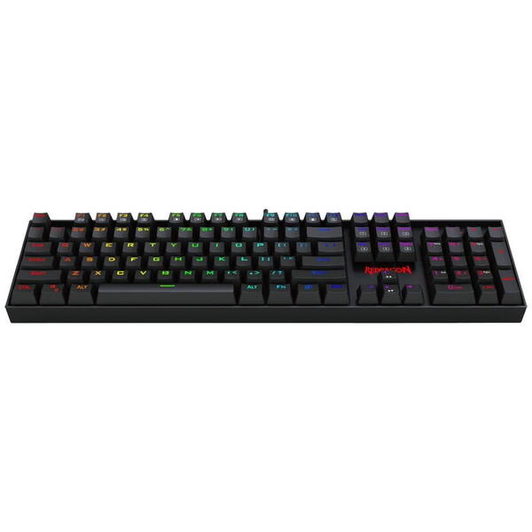 Tastatura gaming Redragon Mitra mecanica RGB cu switch-uri rosii