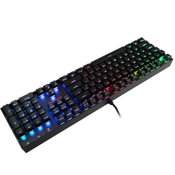 Tastatura gaming Redragon Mitra mecanica RGB cu switch-uri rosii