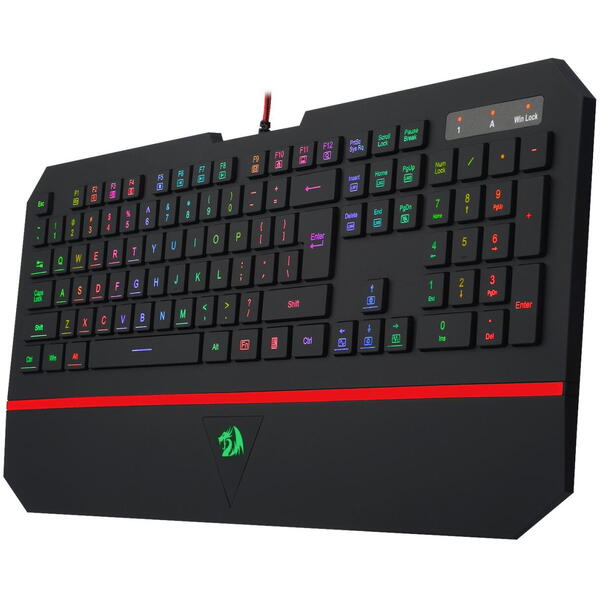 Tastatura gaming Redragon Karura 2 neagra iluminare RGB