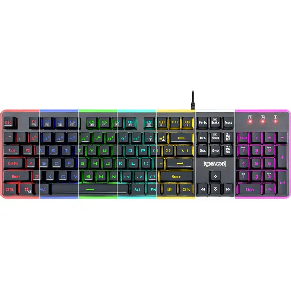 Tastatura gaming Redragon Dyaus 2 neagra iluminare RGB