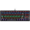 Tastatura gaming Redragon Daksa neagra iluminare rainbow