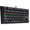 Tastatura gaming Redragon Daksa neagra iluminare rainbow