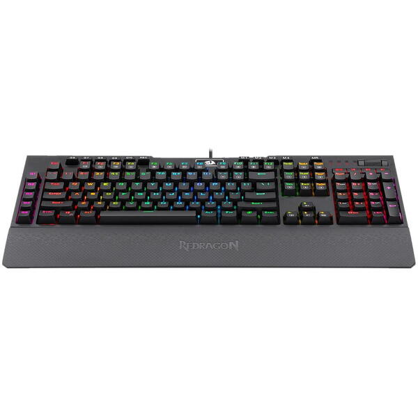 Tastatura gaming Redragon Brahma neagra iluminare RGB