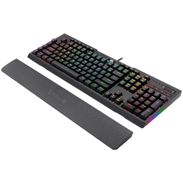 Tastatura gaming Redragon Brahma neagra iluminare RGB