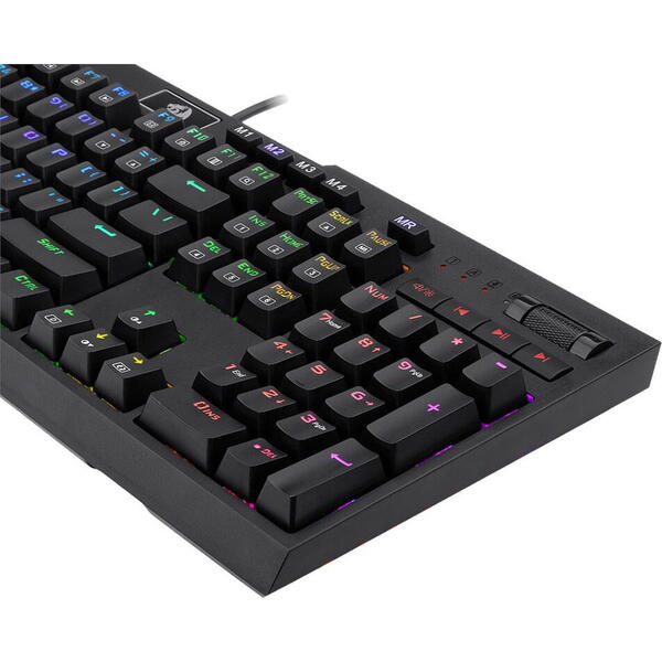 Tastatura gaming Redragon Brahma neagra iluminare RGB