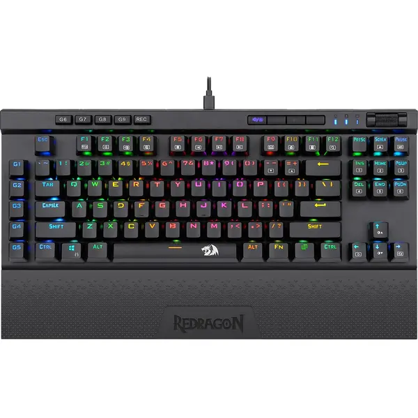 Tastatura gaming Redragon Magic-Wand neagra iluminare RGB