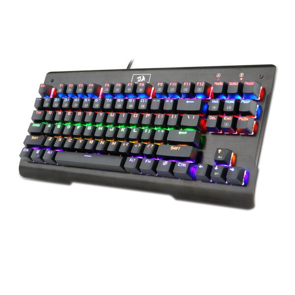 Tastatura gaming Redragon Visnu neagra iluminare rainbow