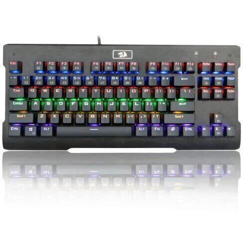 Tastatura gaming Redragon Visnu neagra iluminare rainbow