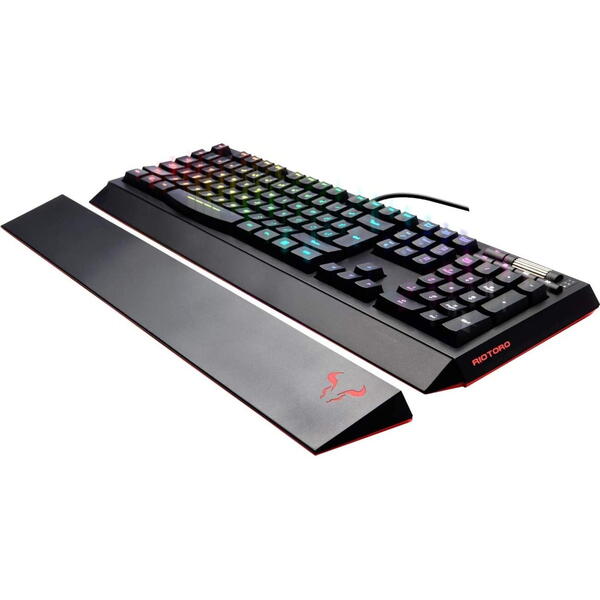 Tastatura gaming Riotoro Ghostwriter neagra Cherry Black iluminare RGB