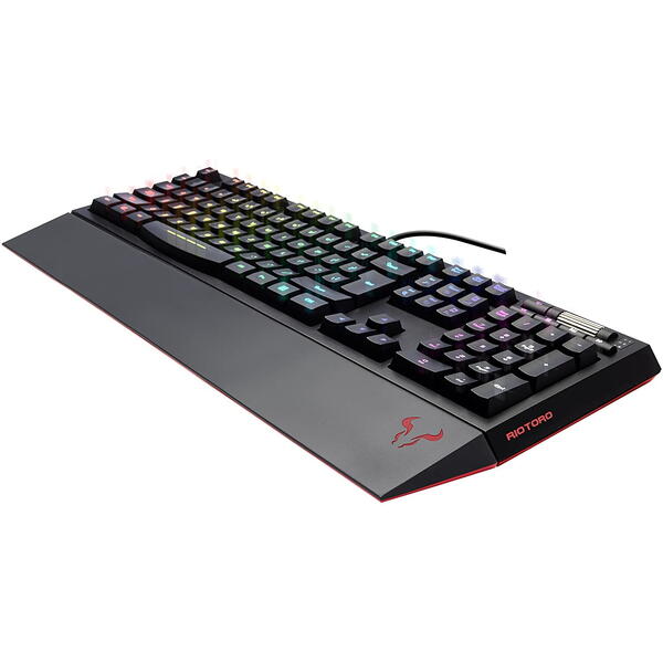 Tastatura gaming Riotoro Ghostwriter neagra Cherry Black iluminare RGB