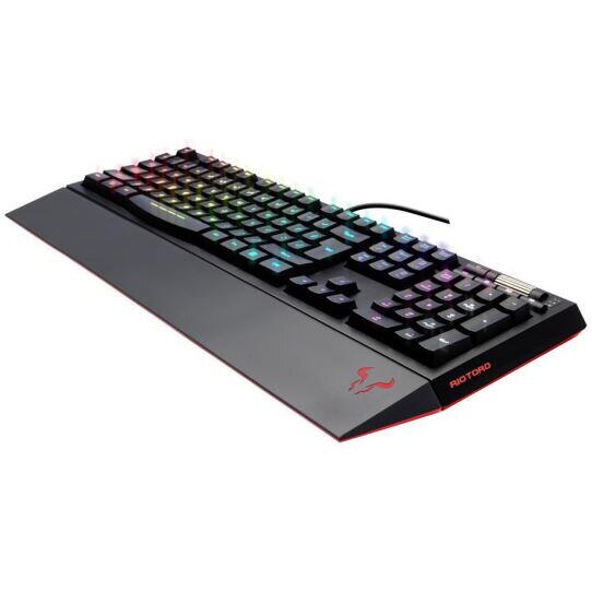 Tastatura gaming Riotoro Ghostwriter neagra iluminare RGB