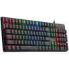 Tastatura gaming Redragon Shrapnel neagra iluminare RGB switch-uri rosii