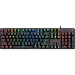 Shrapnel neagra iluminare RGB switch-uri rosii