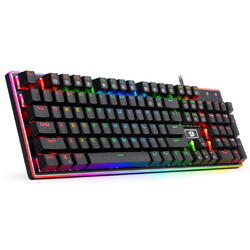 Tastatura gaming Redragon Ratri iluminare RGB neagra switch-uri negre