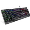 Tastatura gaming Inter-Tech Nitrox NK-2000ME neagra iluminare RGB