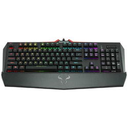 Tastatura gaming Riotoro Ghostwriter Elite Cherry MX Red neagra iluminare RGB