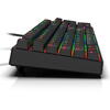 Tastatura gaming Redragon Surara neagra iluminare RGB switch-uri rosii