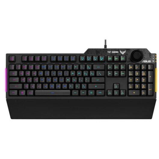 Tastatura gaming Asus TUF Gaming K1 neagra iluminare RGB