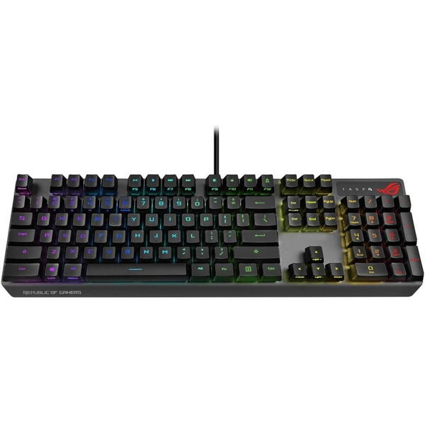 Tastatura gaming Asus ROG Strix Scope RX neagra iluminare RGB