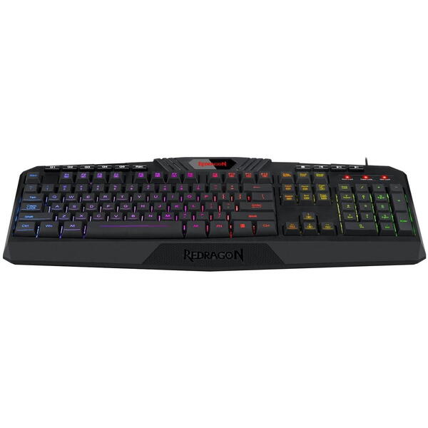 Tastatura gaming Redragon Harpe Pro neagra iluminare RGB