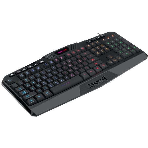 Tastatura gaming Redragon Harpe Pro neagra iluminare RGB