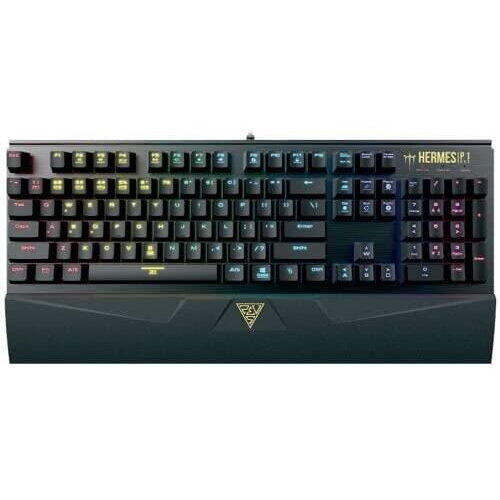 Tastatura gaming Tastatura gaming mecanica Gamdias Hermes P1 neagra iluminare RGB switch-uri negre