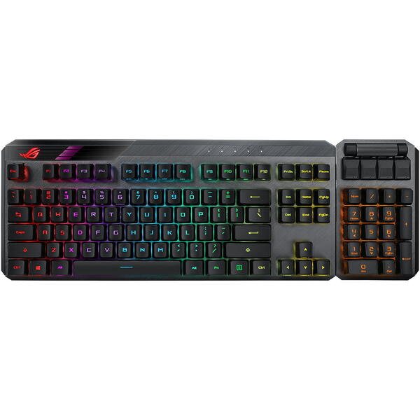 Tastatura gaming Asus ROG Claymore II ROG RX Red neagra iluminare RGB