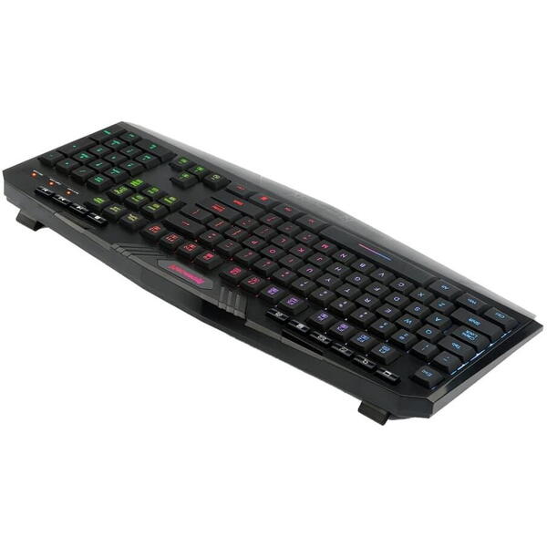 Tastatura gaming Redragon Harpe neagra iluminare RGB