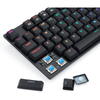 Tastatura gaming Redragon APS TKL neagra iluminare RGB switch-uri albastre