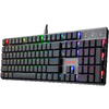 Tastatura gaming Redragon mecanica Bluetooth cu fir si wireless Apas Pro neagra iluminare RGB