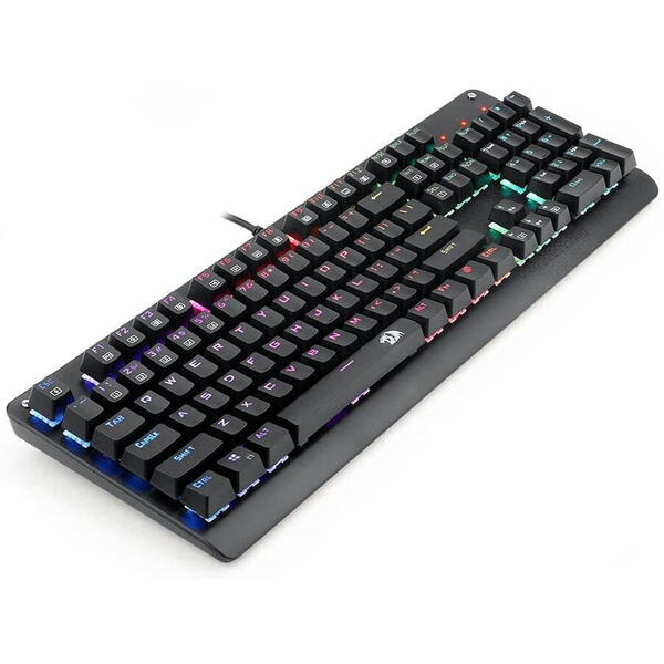 Tastatura gaming Redragon Sani neagra iluminare RGB