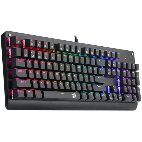 Tastatura gaming Redragon Sani neagra iluminare RGB