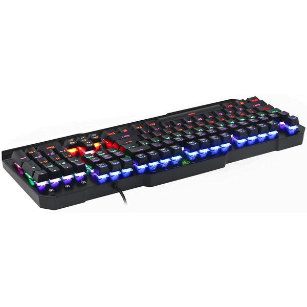 Tastatura gaming T-Dagger Battleship Rainbow neagra