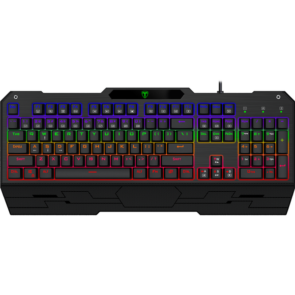 Tastatura gaming T-Dagger Battleship Rainbow neagra