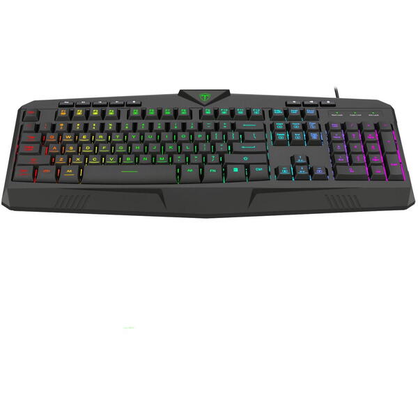 Tastatura gaming T-Dagger Submarine neagra iluminare RGB